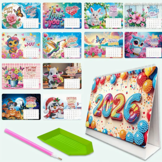 Diamond Painting Kalender 2026 13 teilig